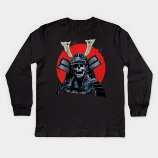 Skull Samurai III Kids Long Sleeve T-Shirt
